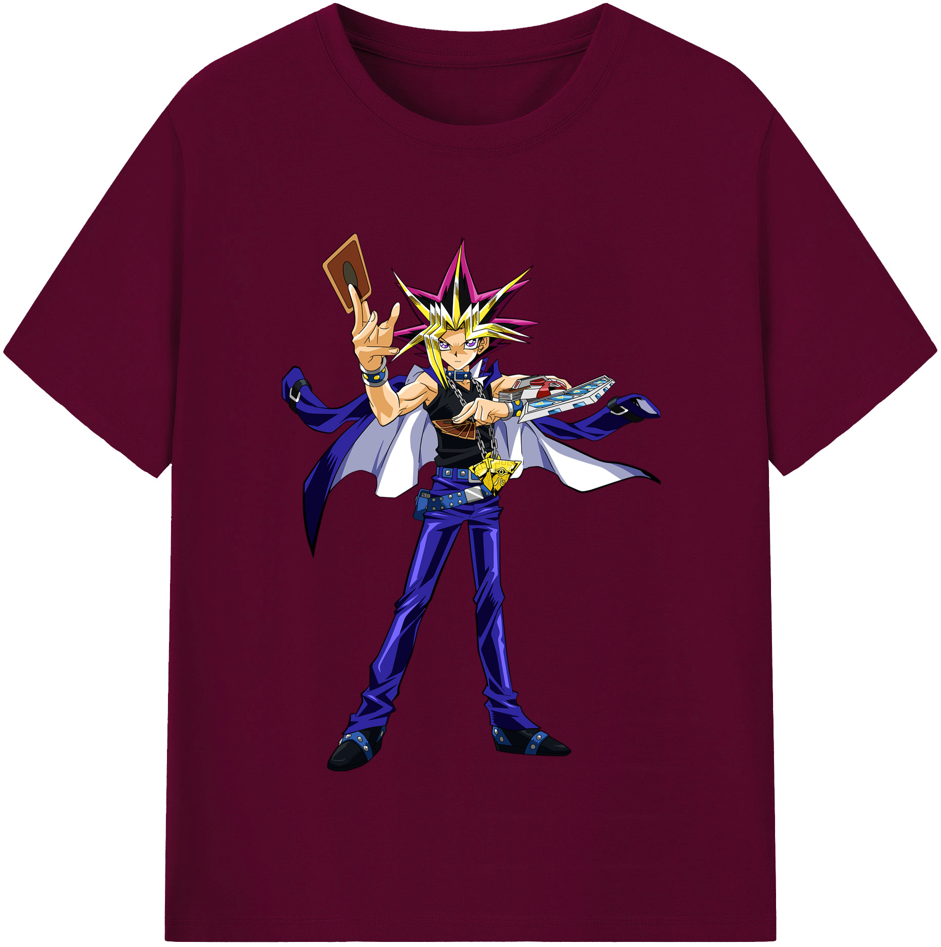 （画像用） 遊☆戯☆王 Yu-Gi-Oh! レディースカジュアルプリントTシャツ（綿100％）